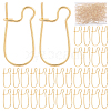 200Pcs Brass Hoop Earring Findings KK-CN0002-15-1
