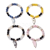 Natural Gemstone Beads Stretch Bracelets for Women BJEW-TA00573-2