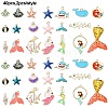 40Pcs 20 Styles Ocean Theme DIY Pendants Kits ENAM-YW0004-04-2