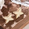 Brass Stud Earrings EJEW-D288-04G-1