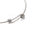 Tarnish Resistant Adjustable 304 Stainless Steel Expandable Bangle Making STAS-D071-2