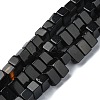 Natural Black Onyx Beads Strands G-C135-O01-01-1