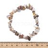 Natural Botswana Agate Chip Beaded Stretch Bracelets for Women Men BJEW-L038-01C-5