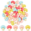 DICOSMETIC 60Pcs 5 Colors Opaque Resin Cabochons RESI-DC0001-20-1