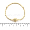 Brass Snake Chain Link Bracelets for Men Women BJEW-G736-06G-5