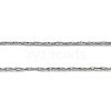 304 Stainless Steel Rectangle Link Chains CHS-G029-01P-2