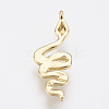 Brass Charms ZIRC-F083-019-RS-3