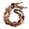 Raw Rough Natural Black Gold Rutilated Quartz Beads Strands GG-CBA4808-G01-01-3