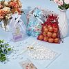 40Pcs 4 Colors 3D Flower Organza Drawstring Bags OP-BBC0001-06A-4