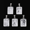 Natural Quartz Crystal Pendants G-N349-17P-03-1