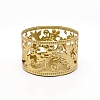 Iron Hollow Candle Holder AJEW-WH0018-62G-02-1