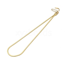 Ion Plating(IP) 304 Stainless Steel Herringbone Chain Necklace for Men Women NJEW-E076-03B-G