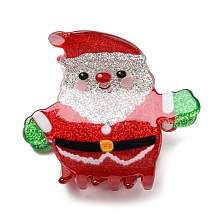 Christmas Theme Glitter Acrylic Claw Hair Clips PHAR-R179-04