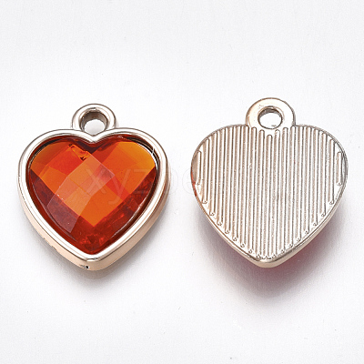 UV Plating Acrylic Pendants X-OACR-T005-85KC-1
