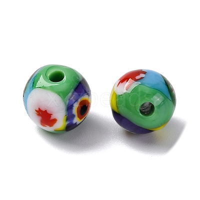 Handmade Millefiori Lampwork Beads LAMP-R003-02A-08-1