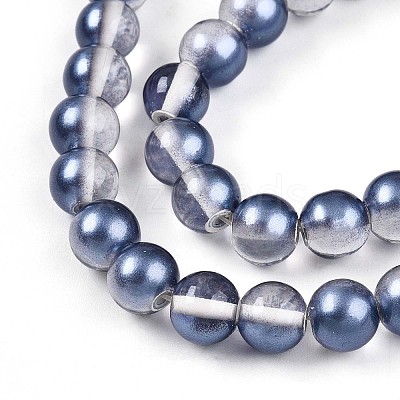 Baking Paint Transparent Glass Beads X1-DGLA-N011-8mm-08-1