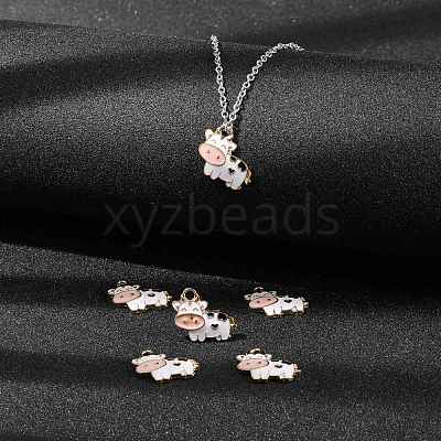Alloy Enamel Pendants ENAM-S119-005A-1