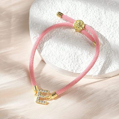 Adjustable Nylon Cord Bracelets X-BJEW-C096-01G-05-1