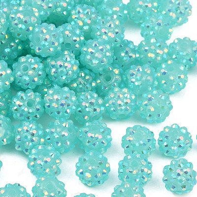AB-Color Resin Rhinestone Beads RESI-S315-10x12-14-1