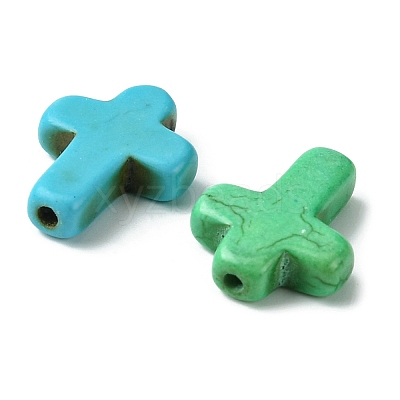 10 Styles Synthetic Turquoise Beads G-FS0005-75-1