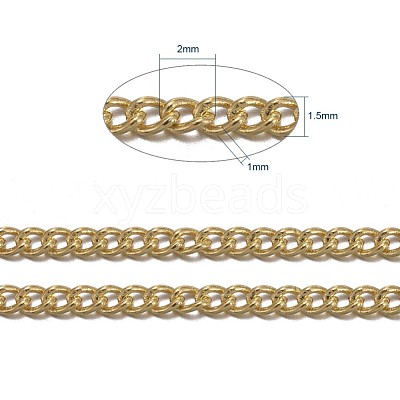 Brass Twisted Chains CHC010Y-G-1