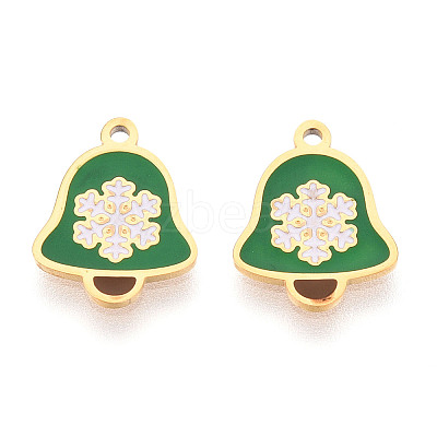 304 Stainless Steel Enamel Charms STAS-T065-58G-02-1