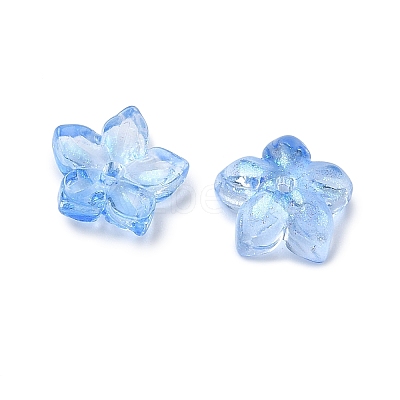 Dyed & Heated Glass Bead Caps GLAA-Z019-02N-1