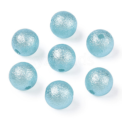 Matte Round ABS Plastic Imitation Pearl Beads SACR-R880-8mm-Z19-1