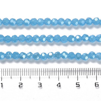 Electroplate Glass Beads Strands EGLA-A035-J4mm-A07-1