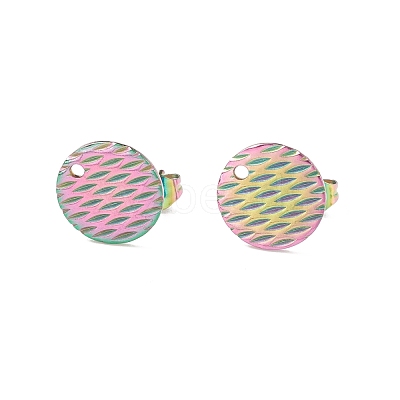 Ion Plating(IP) 304 Stainless Steel Ear Stud Findings STAS-O119-16C-M-1
