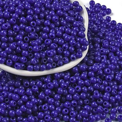 Opaque Acrylic Beads SACR-A007-01A-05-1