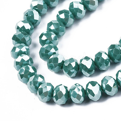 Electroplate Glass Beads Strands EGLA-A034-P3mm-A09-1