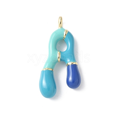 Brass Enamel Pendants KK-E093-03G-A-02-1