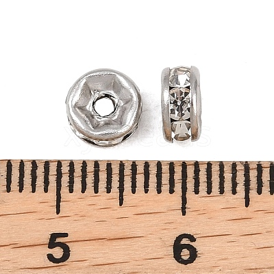 304 Stainless Steel Rhinestone Spacer Beads X-STAS-P444-01A-P-1