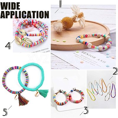 Handmade Polymer Clay Beads CLAY-R067-3.0mm-47-1