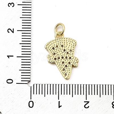 Rack Plating Brass Pendants KK-A268-25G-1