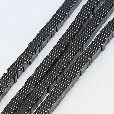 Electroplate Non-magnetic Synthetic Hematite Heishi Beads Strands X-G-J171A-3x3mm-03-1