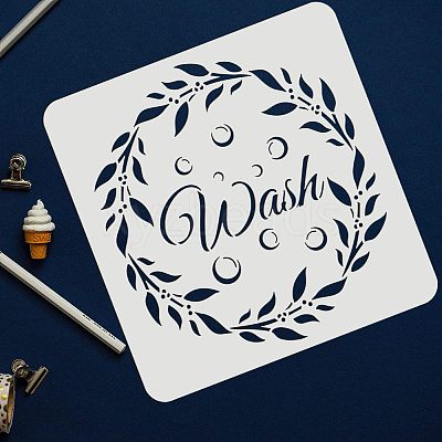 Environmental Protection Theme Plastic Drawing Painting Stencils Templates Sets DIY-WH0172-720-1