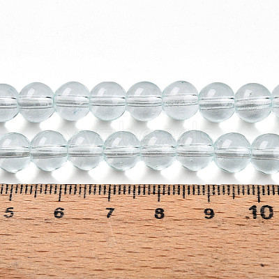 Baking Paint Transparent Glass Beads X1-DGLA-N006-8mm-07-1