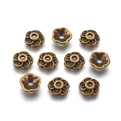 Tibetan Style Alloy Bead Caps LS-MLF0459Y-NF-1