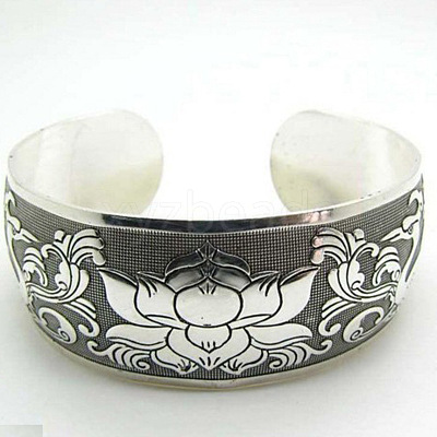 Retro & Bohemian Style Alloy Cuff Bangles for Women FS-WG4A806-12-1