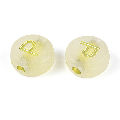 Luminous Frosted Acrylic Beads FACR-T008-02P-1