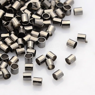 Brass Crimp Beads X-KK-L017-B-1