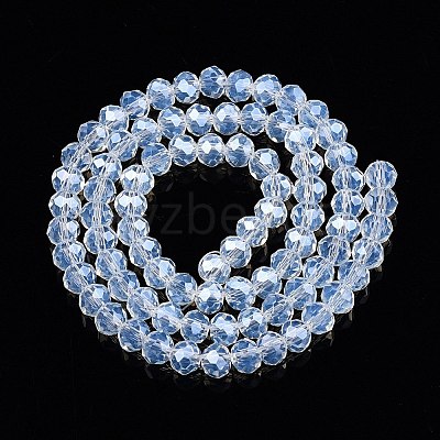 Electroplate Glass Beads Strands EGLA-A044-J6mm-A06-1