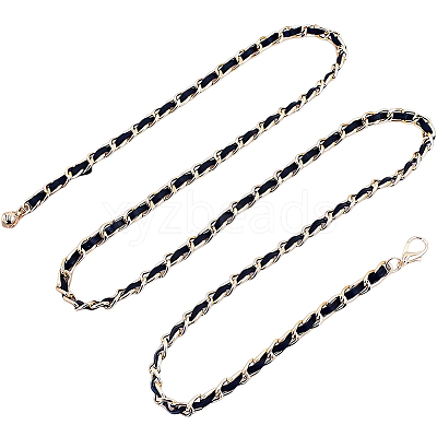 1Pc Alloy PU Leather Braided Waist Chains for Woman DIY-CL0001-09-1