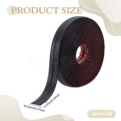 4M TPE Self-adhesive Anti-collision Strips AJEW-WH0609-412B-1