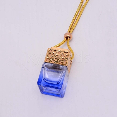 Car Hanging Air Freshener Glass Bottles DJEW-WH0008-10A-1