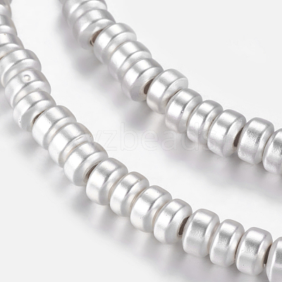 Non-magnetic Synthetic Hematite Beads Strands G-P338-26B-2x3mm-MS-1