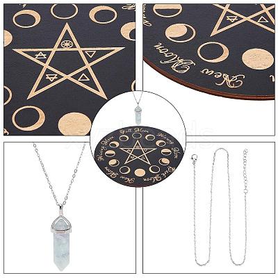 DIY Star Pattern Pendulum Board Dowsing Divination Making Kit DIY-CN0002-36-1