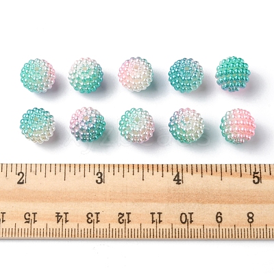 Imitation Pearl Acrylic Beads OACR-FS0001-32B-1
